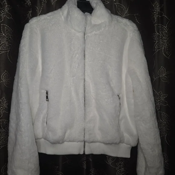 Ambiance Women's Cream Teddy Jacket - Picture 1 of 3